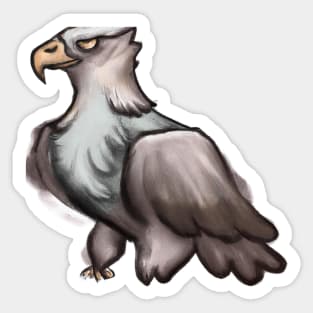 Cute Eagle Drawing Sticker